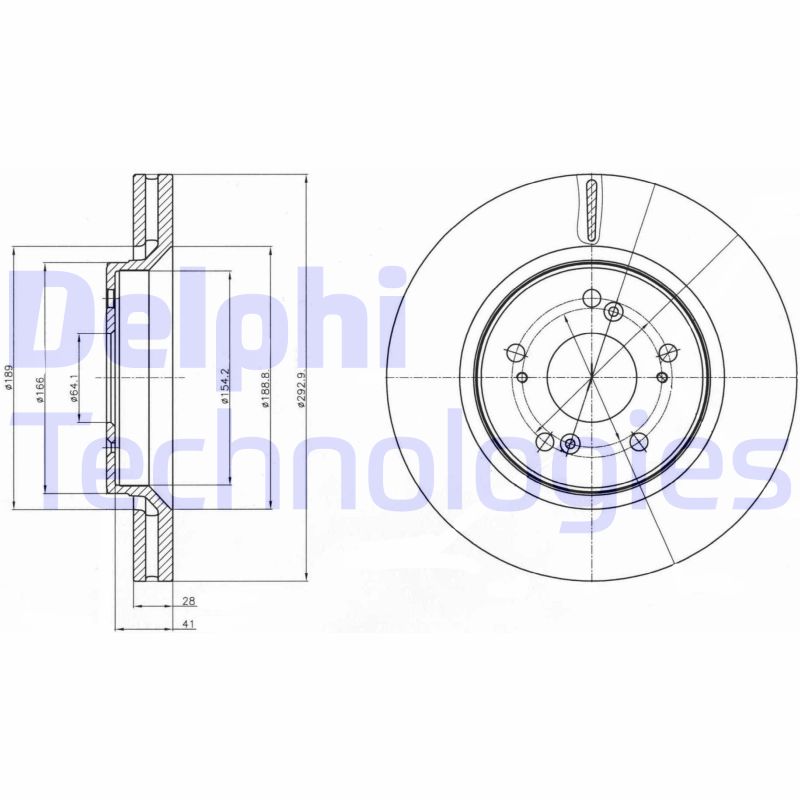 Remschijven Delphi Diesel BG4250