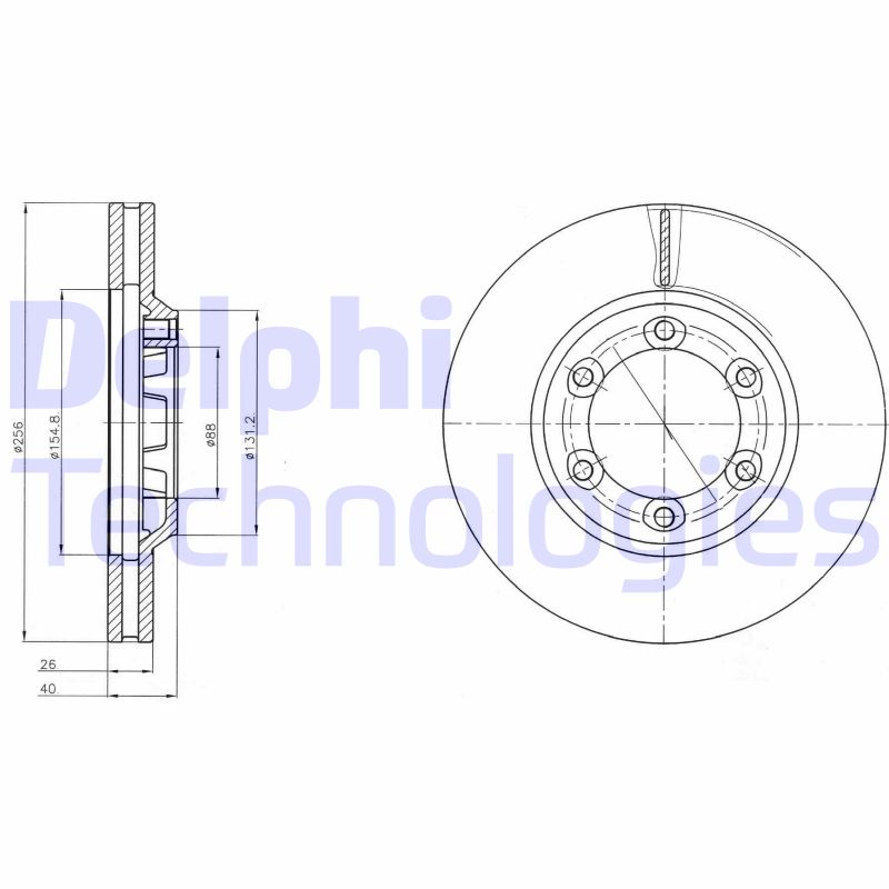 Remschijven Delphi Diesel BG4252