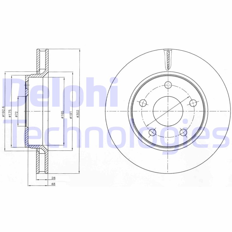 Remschijven Delphi Diesel BG4259