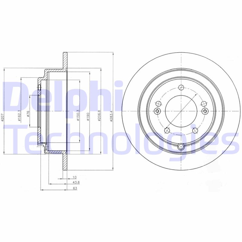 Remschijven Delphi Diesel BG4262