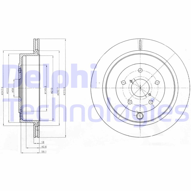 Remschijven Delphi Diesel BG4267