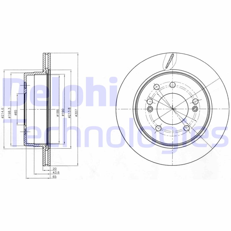 Remschijven Delphi Diesel BG4273