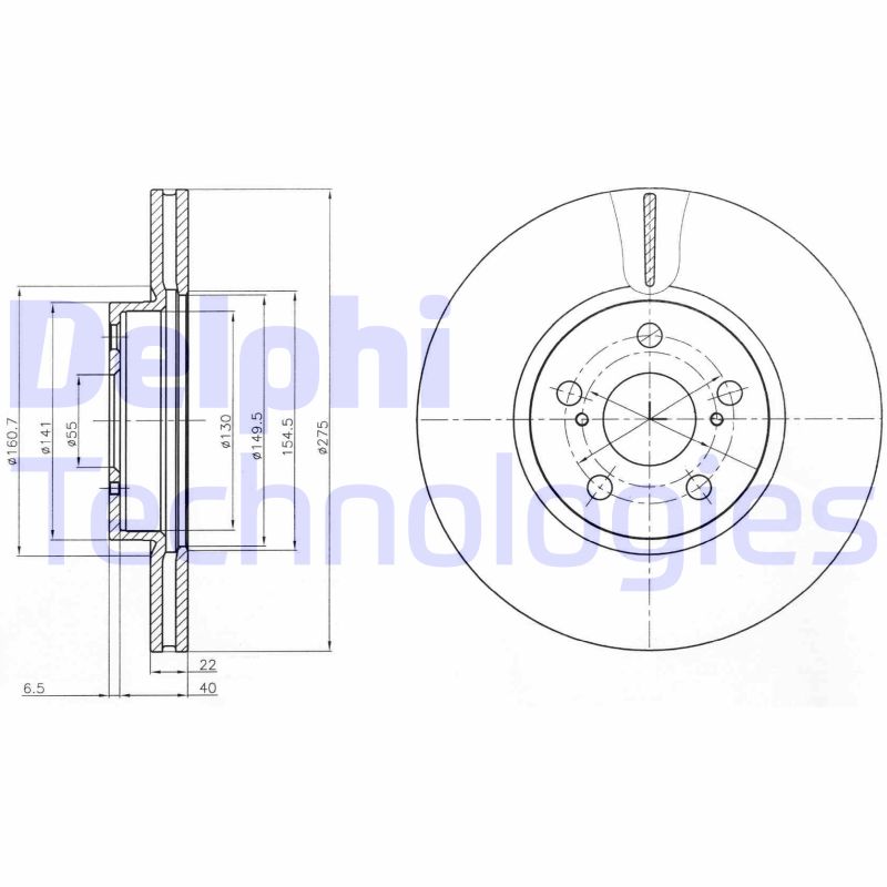 Remschijven Delphi Diesel BG4277