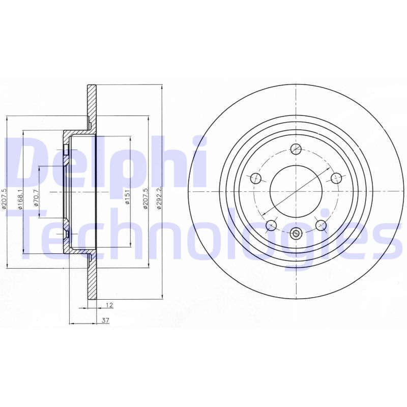 Remschijven Delphi Diesel BG4279