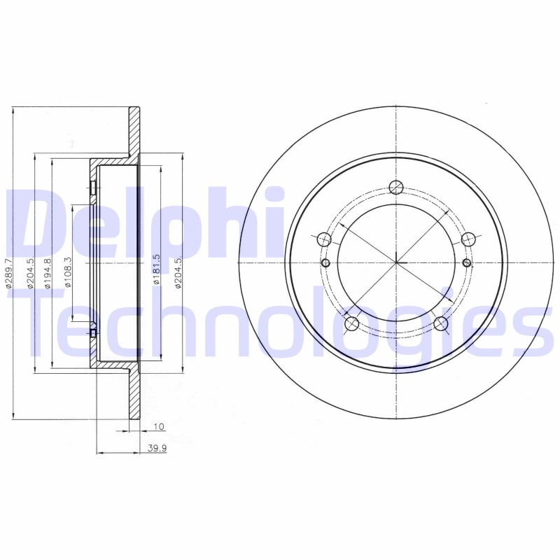 Remschijven Delphi Diesel BG4289