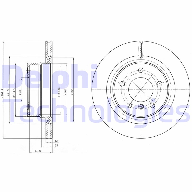 Remschijven Delphi Diesel BG4293