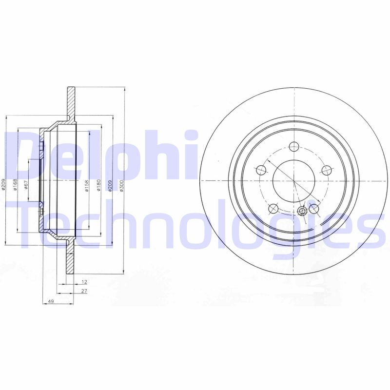 Remschijven Delphi Diesel BG4298C