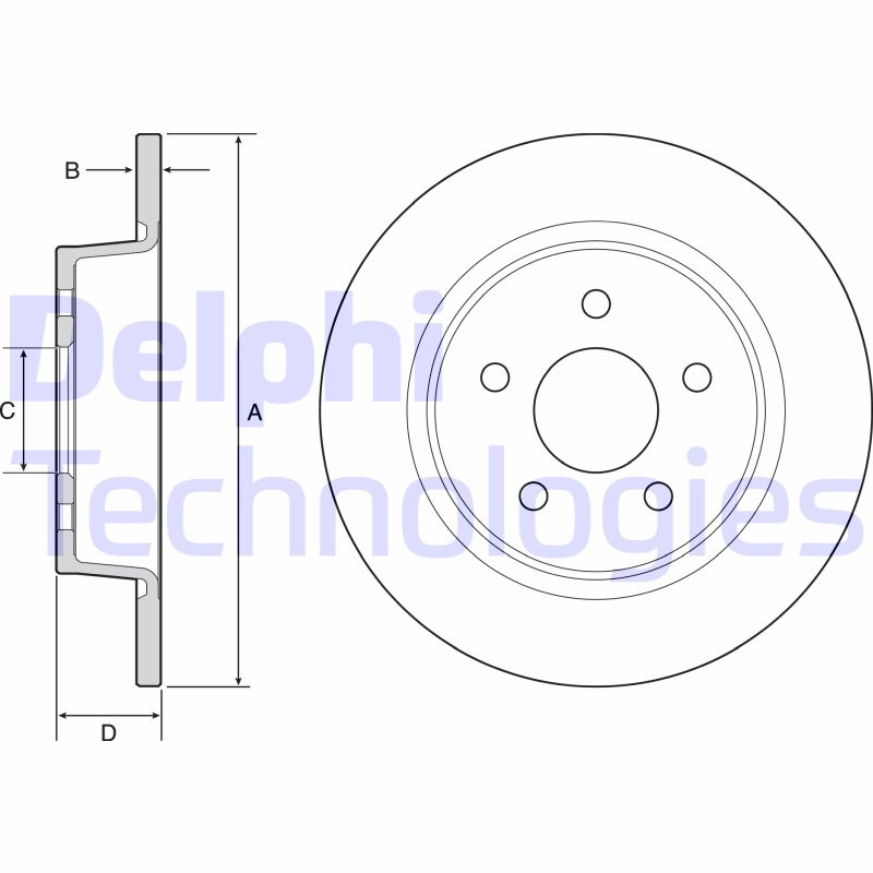Remschijven Delphi Diesel BG4533
