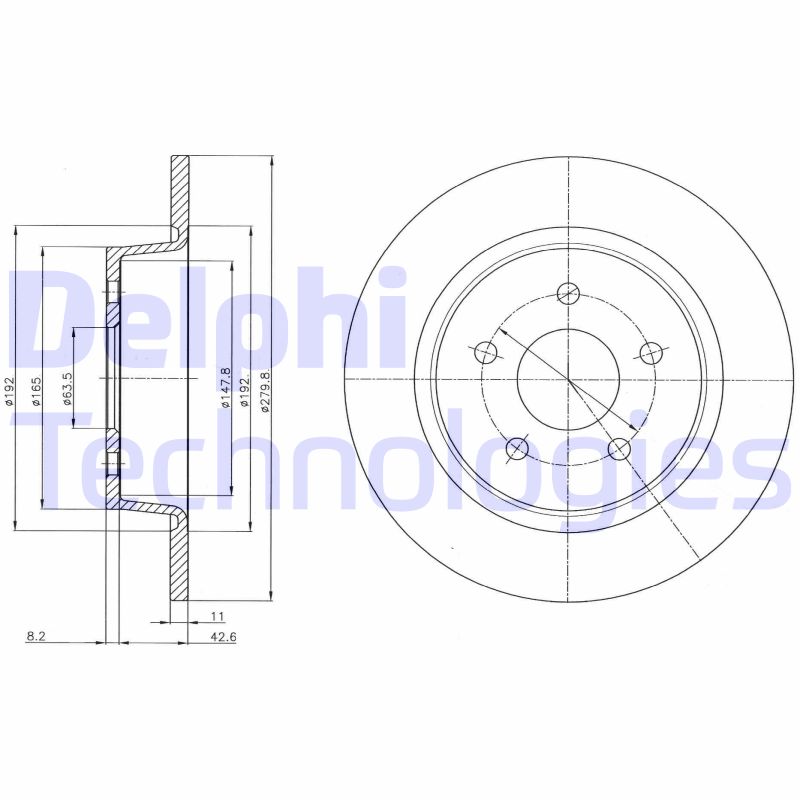 Remschijven Delphi Diesel BG4533C