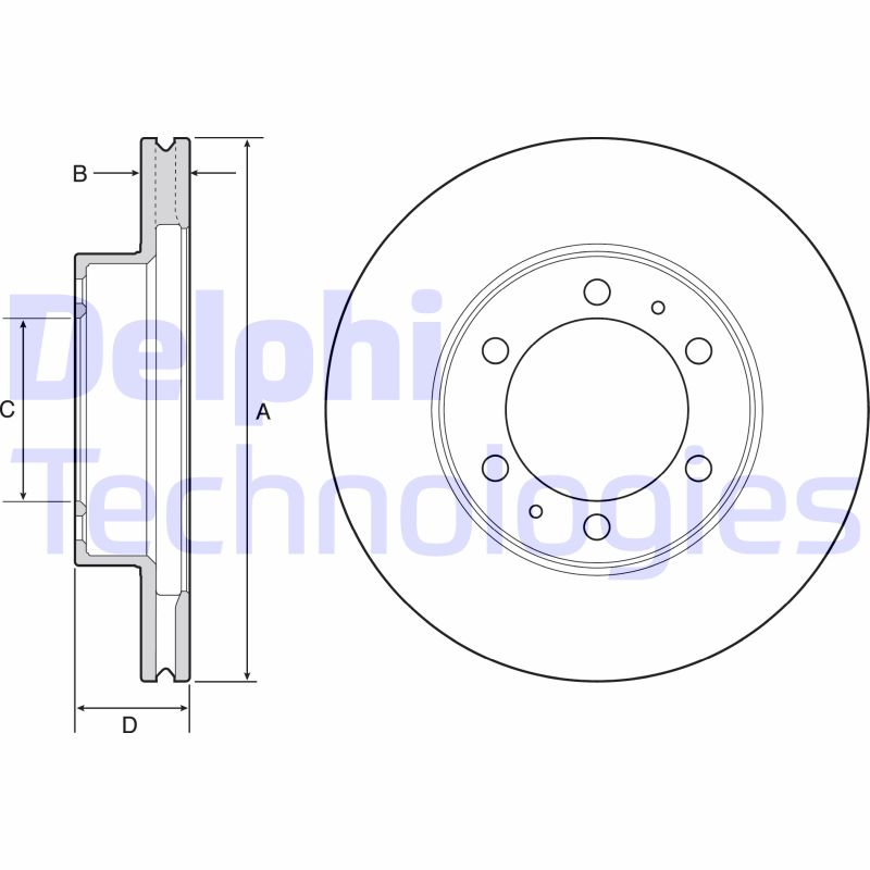 Remschijven Delphi Diesel BG4557