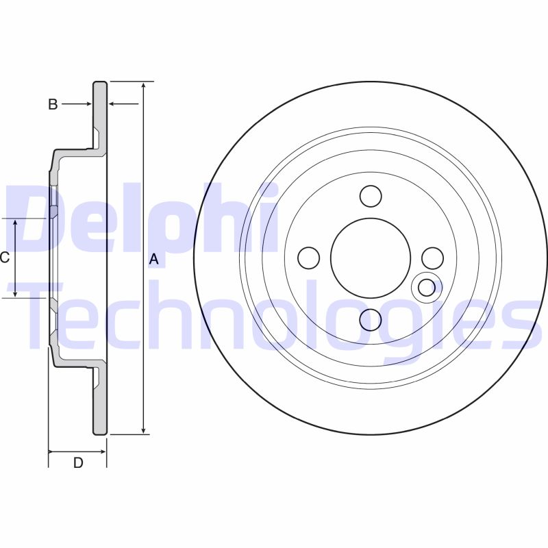 Remschijven Delphi Diesel BG4560C