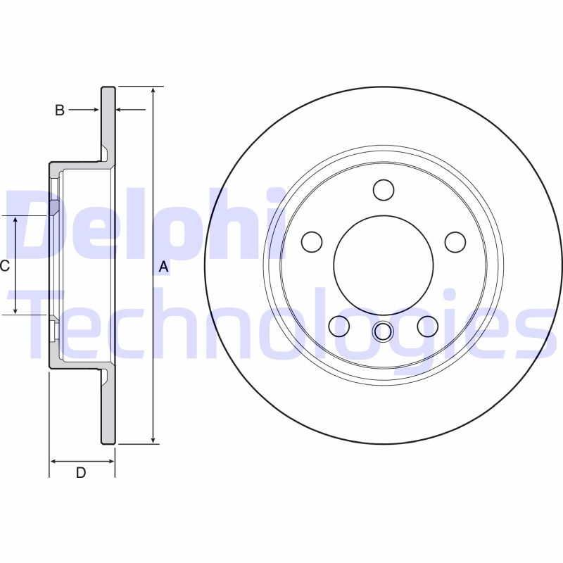 Remschijven Delphi Diesel BG4561
