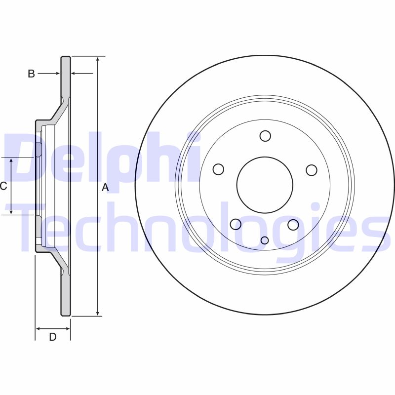 Remschijven Delphi Diesel BG4567C