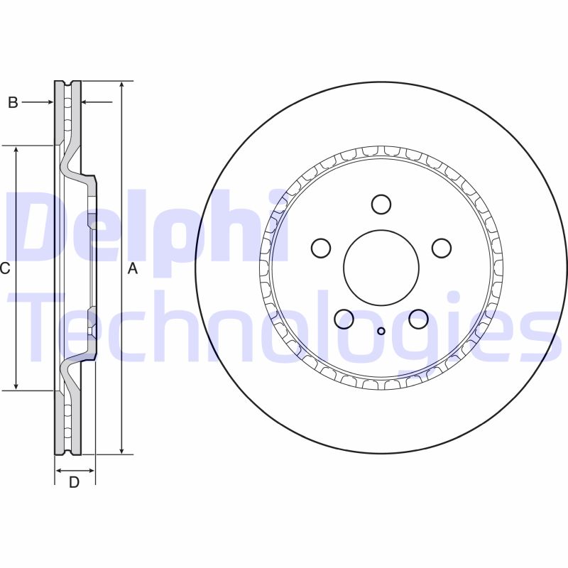 Remschijven Delphi Diesel BG4643C