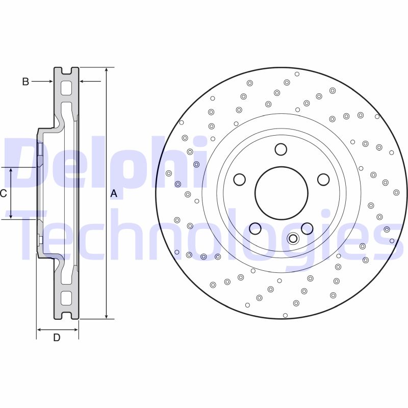 Remschijven Delphi Diesel BG4658C