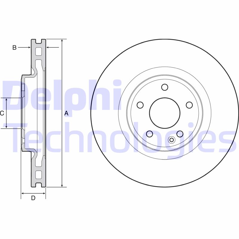 Remschijven Delphi Diesel BG4659C