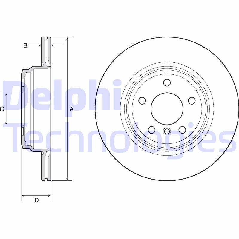 Remschijven Delphi Diesel BG4665C