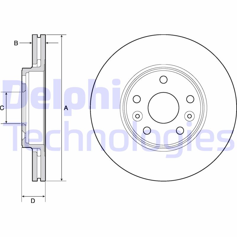 Remschijven Delphi Diesel BG4667C