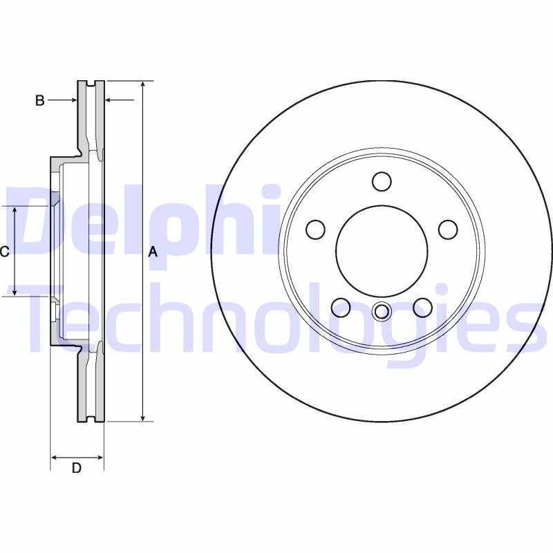 Remschijven Delphi Diesel BG4668C