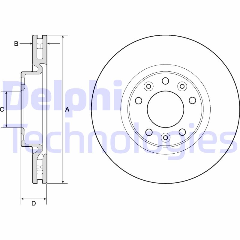 Remschijven Delphi Diesel BG4674C
