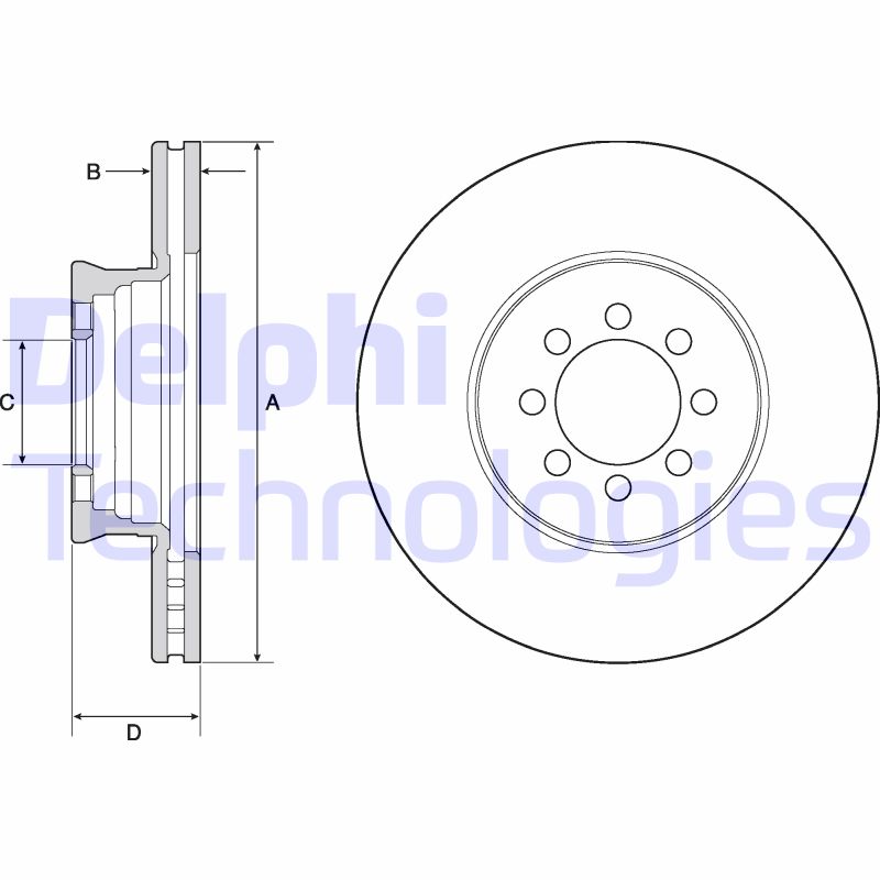 Remschijven Delphi Diesel BG4679C