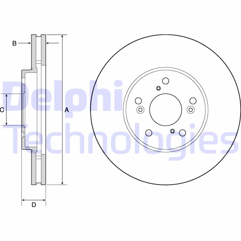 Remschijven Delphi Diesel BG4687