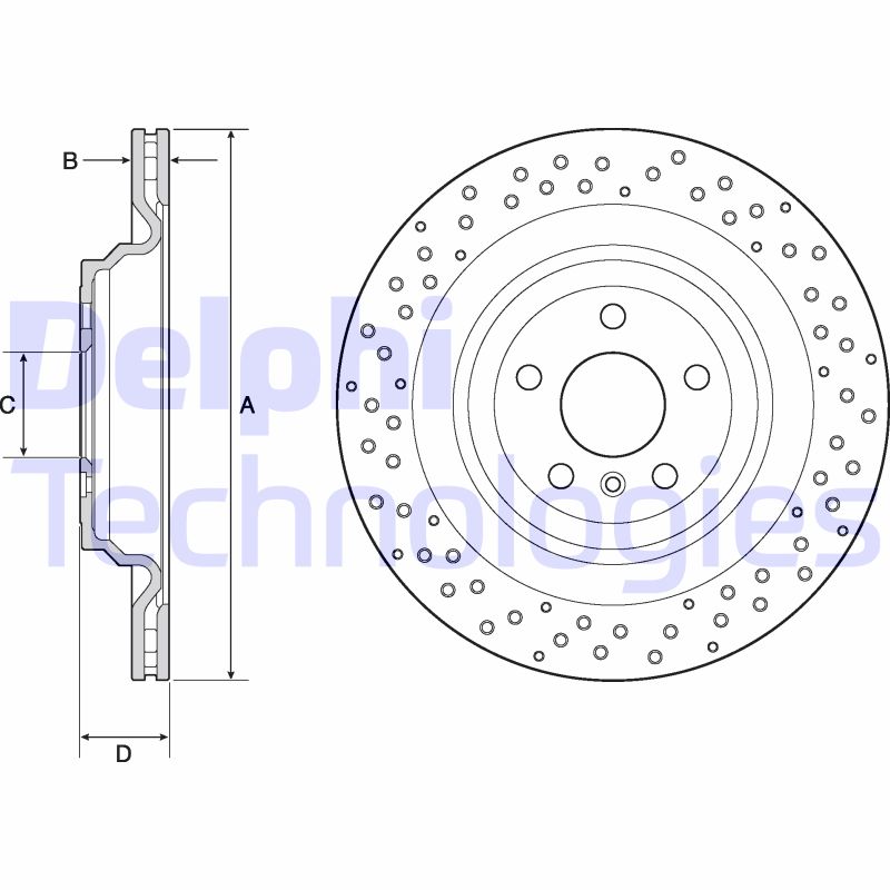 Remschijven Delphi Diesel BG4699C