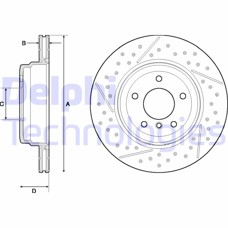 Remschijven Delphi Diesel BG4714C