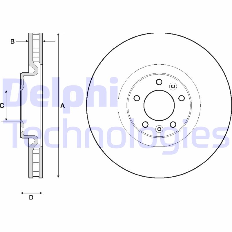 Remschijven Delphi Diesel BG4716C