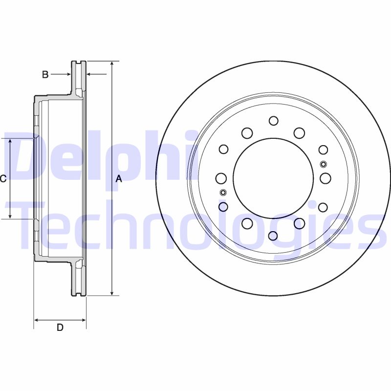 Remschijven Delphi Diesel BG4747C