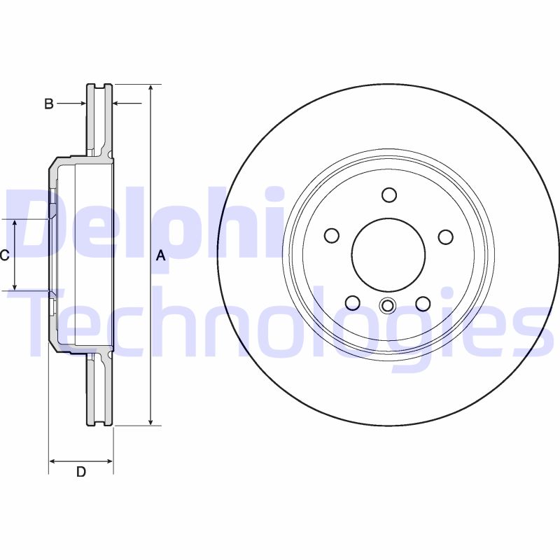 Remschijven Delphi Diesel BG4753C