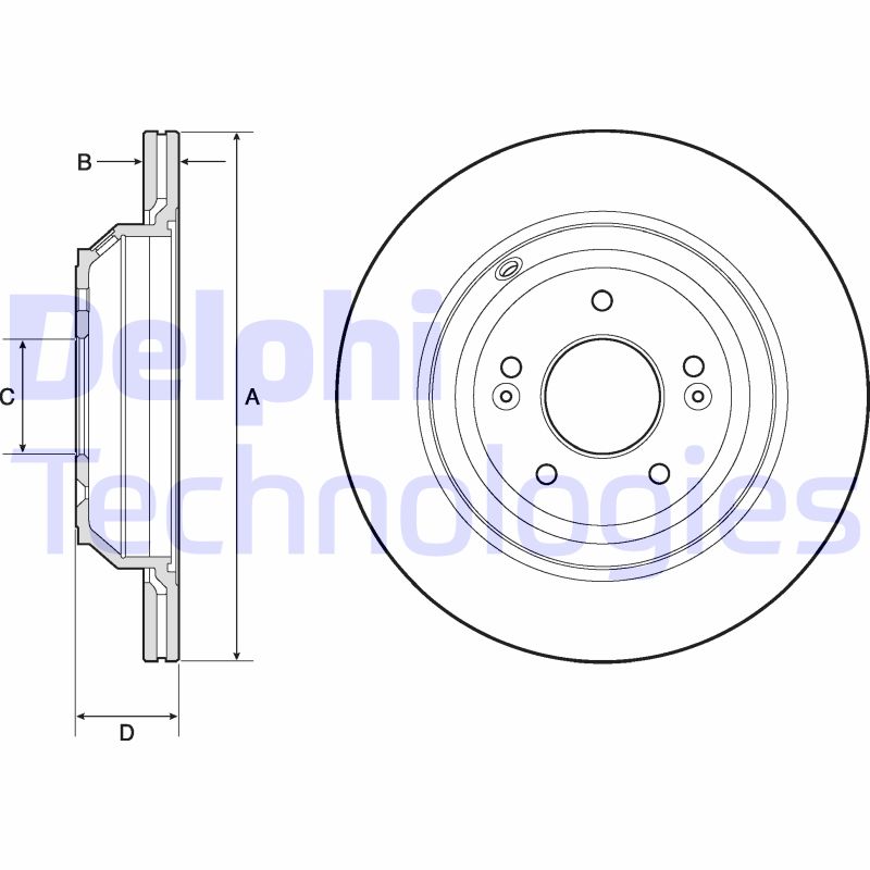 Remschijven Delphi Diesel BG4756C