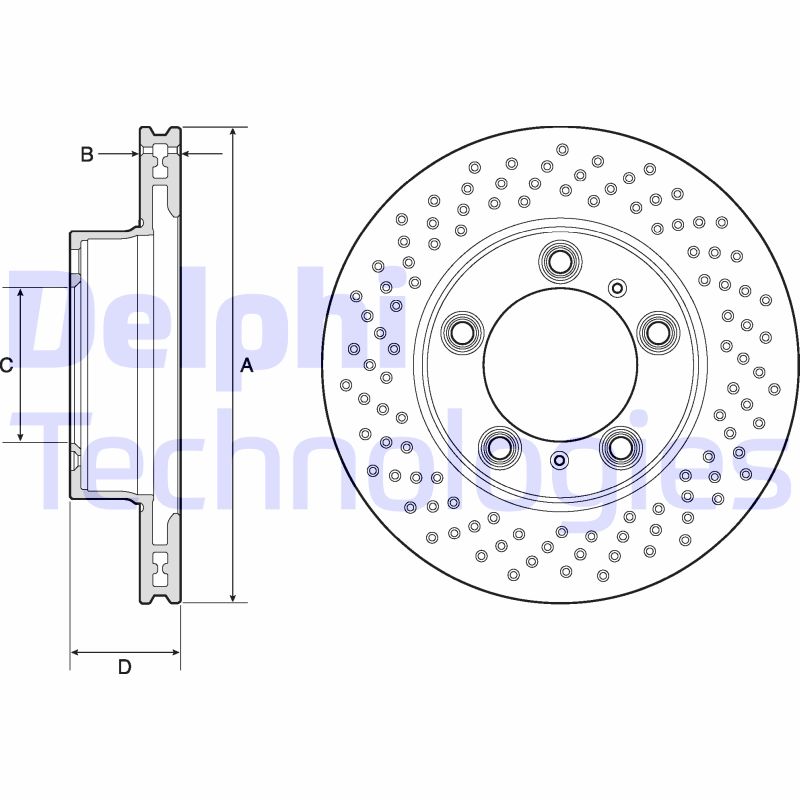 Remschijven Delphi Diesel BG4769C