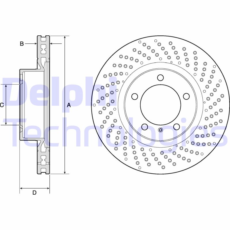 Remschijven Delphi Diesel BG4781C