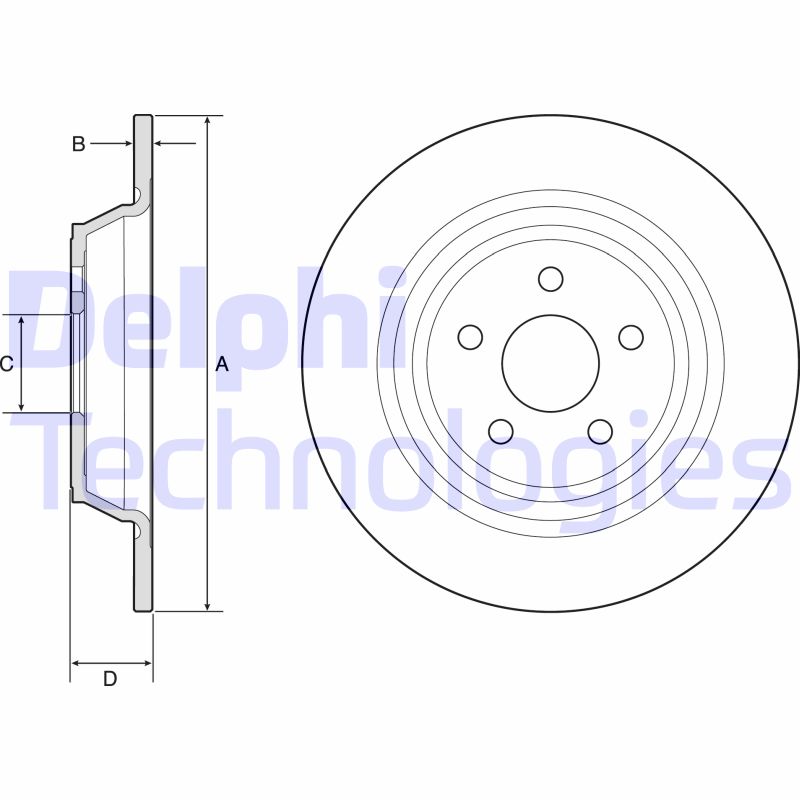 Remschijven Delphi Diesel BG4782C