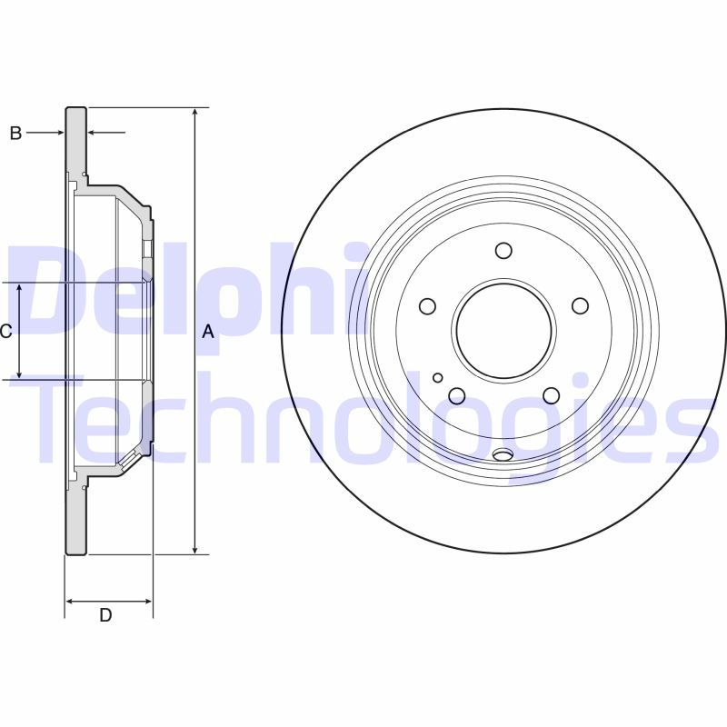 Remschijven Delphi Diesel BG4791C