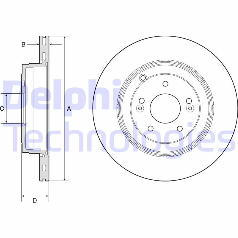 Remschijven Delphi Diesel BG4794C