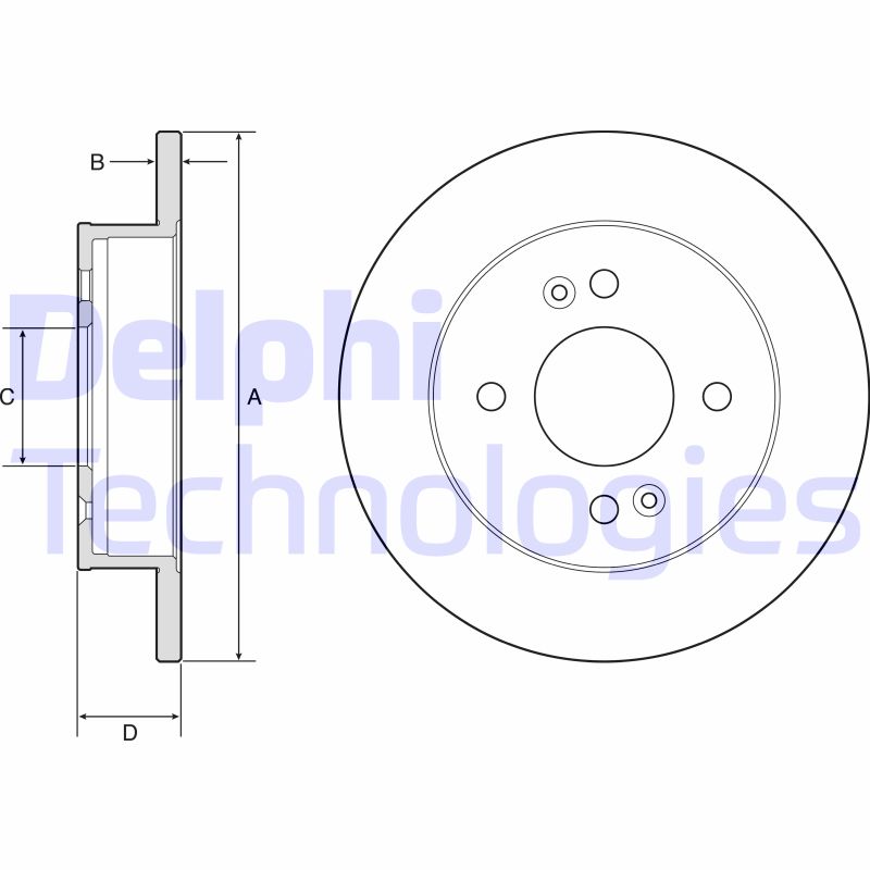 Remschijven Delphi Diesel BG4917C