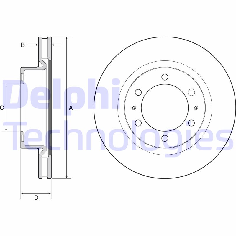 Remschijven Delphi Diesel BG4925C