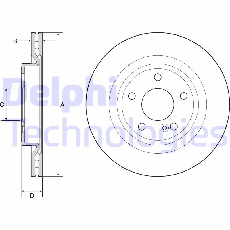 Remschijven Delphi Diesel BG4927C