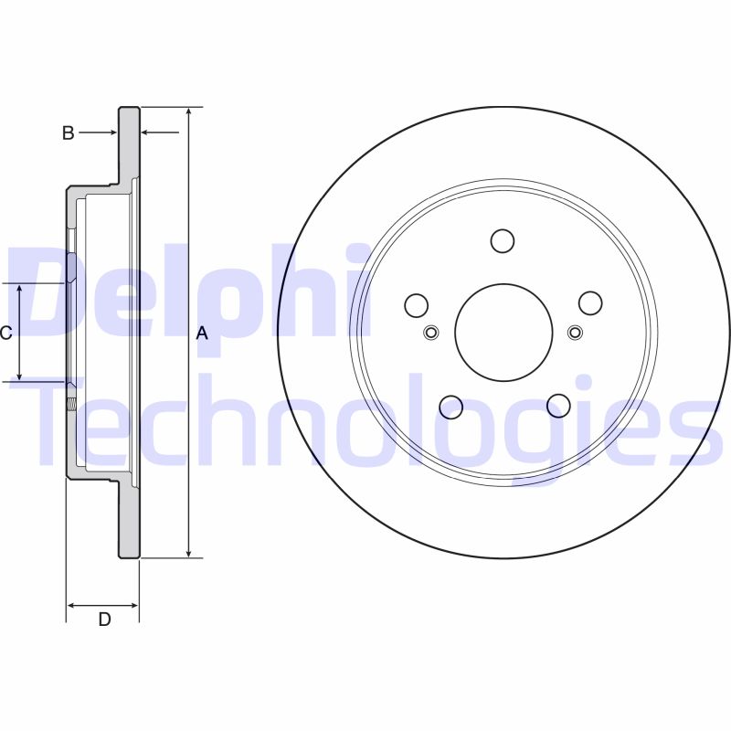 Remschijven Delphi Diesel BG4928C