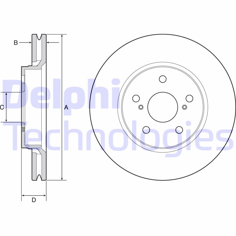 Remschijven Delphi Diesel BG4952C