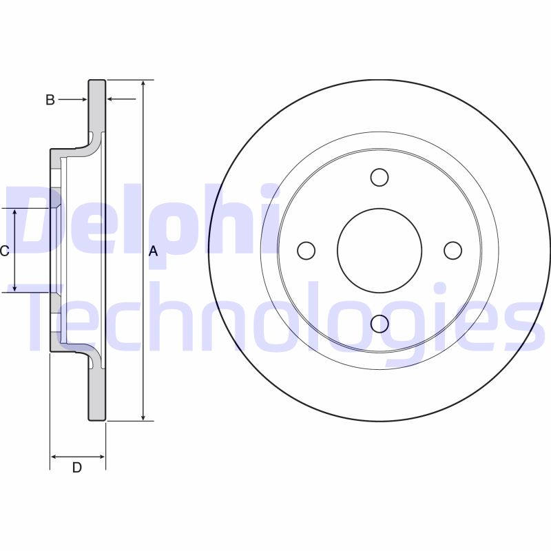 Remschijven Delphi Diesel BG4954C