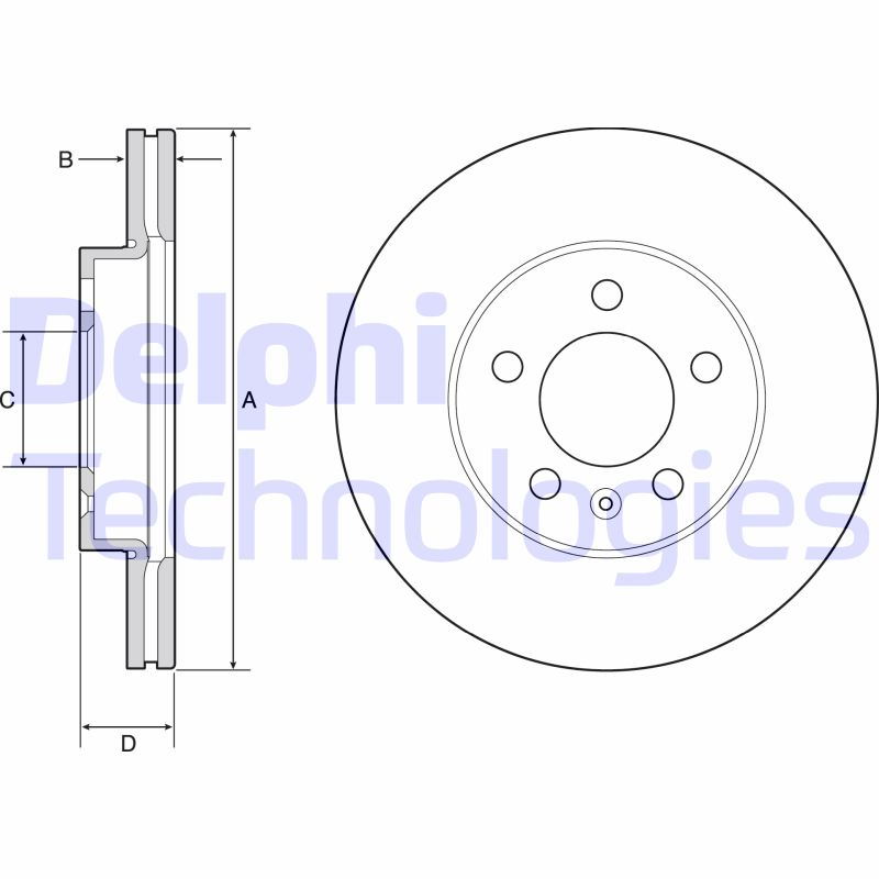 Remschijven Delphi Diesel BG4963C