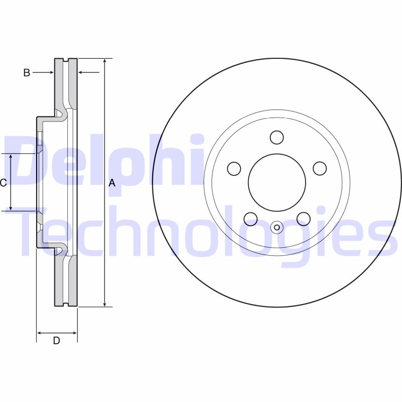 Remschijven Delphi Diesel BG4965C