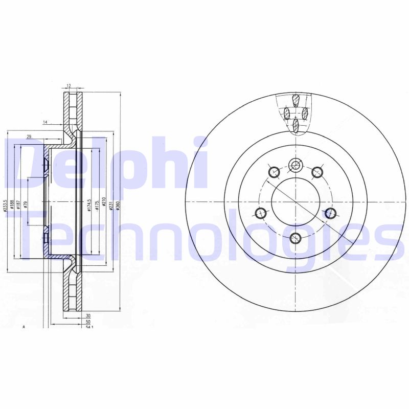 Remschijven Delphi Diesel BG9007C