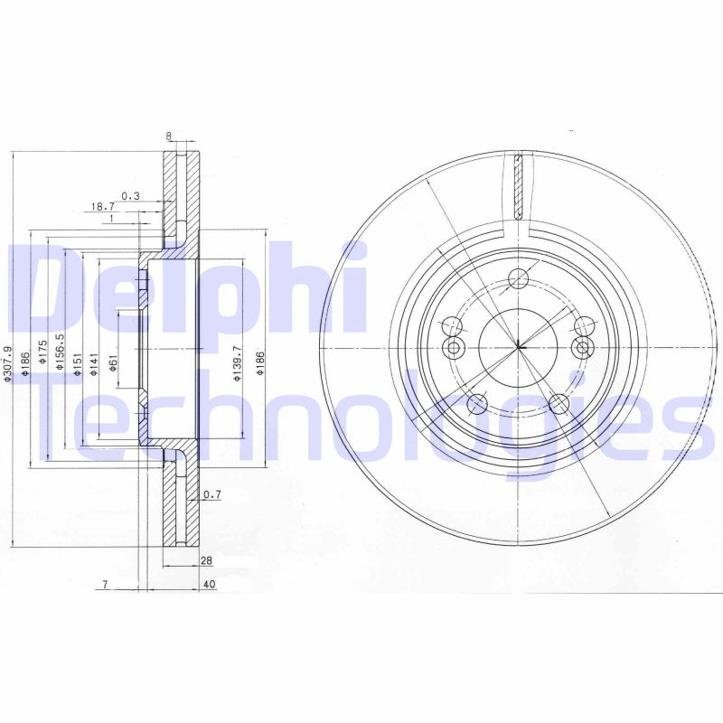 Remschijven Delphi Diesel BG9016