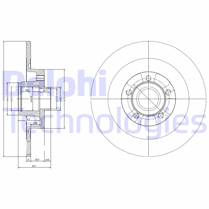 Remschijven Delphi Diesel BG9024RSC
