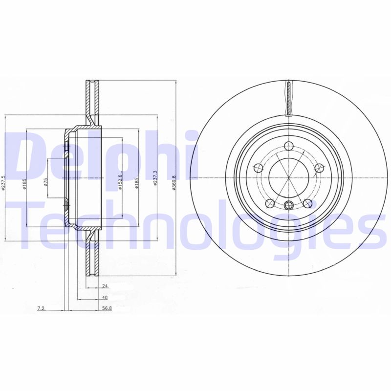 Remschijven Delphi Diesel BG9078C