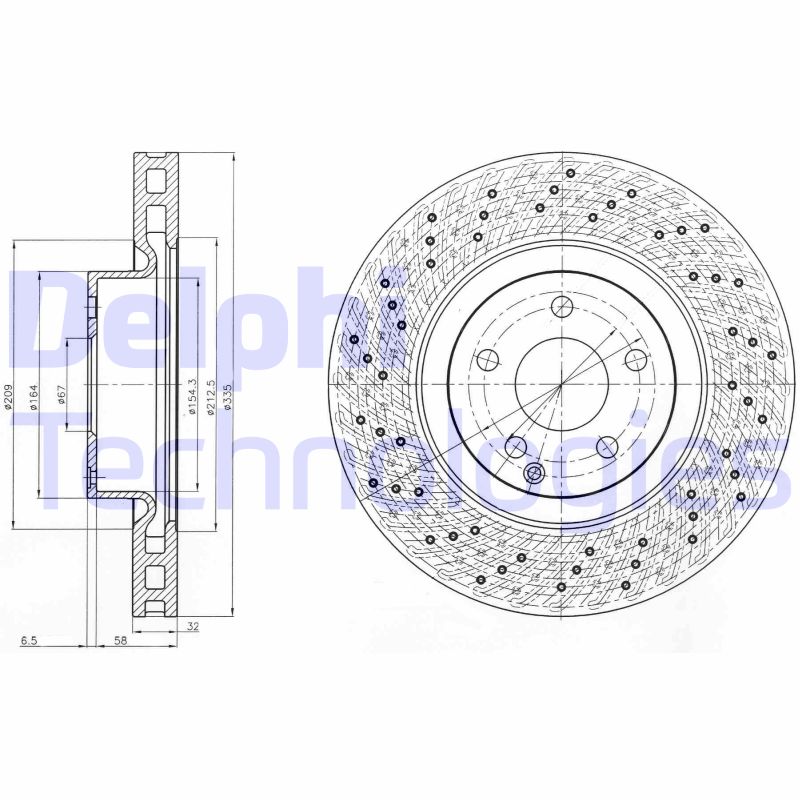 Remschijven Delphi Diesel BG9093C